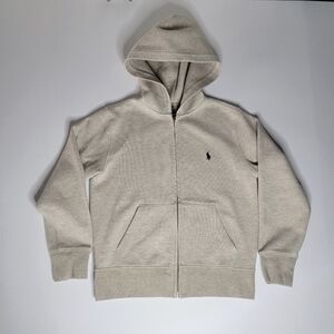 POLO Ralph Lauren Fleece  Full-Zip Hoodie, Beige    Size S/P/CH (8)